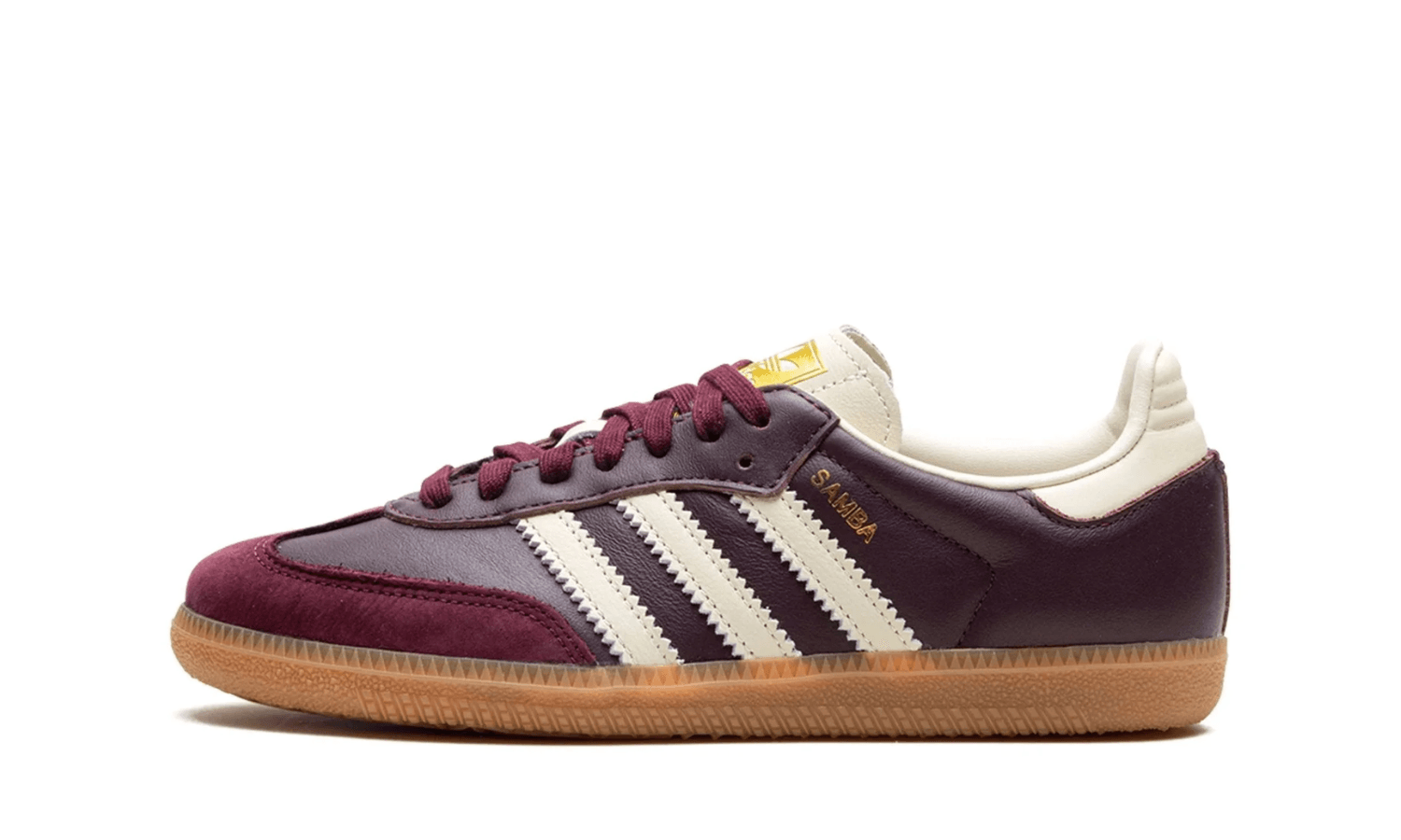 Ad*s samba og maroon gold metallic (w)