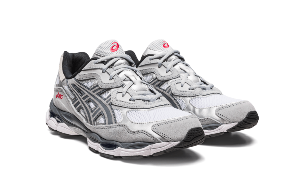 As*ic*s gel-nyc white steel grey