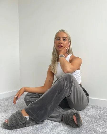 UGG Fluff Yeah Slide Charcoal (Women