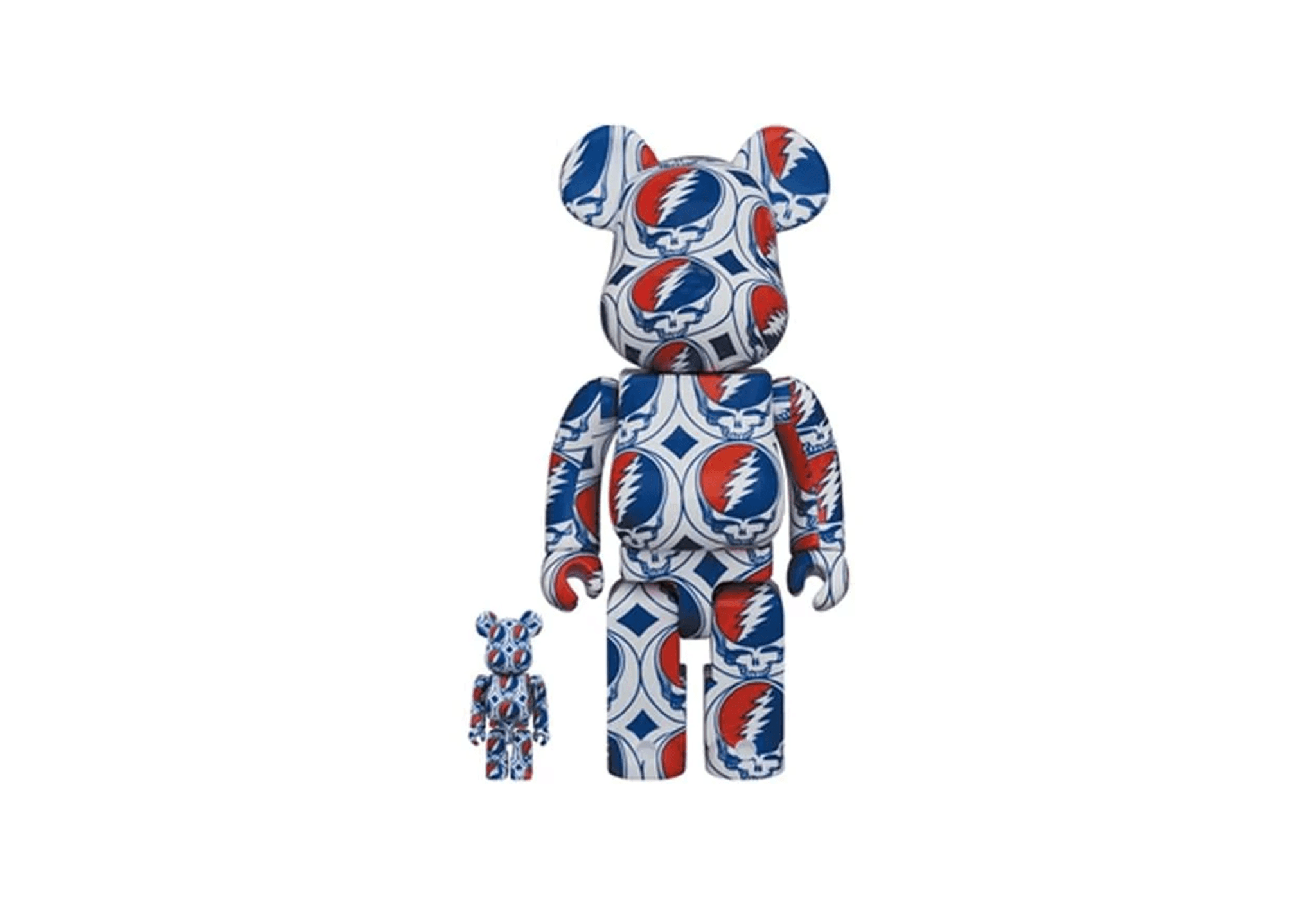 400% & 100% bearbrick set - grateful dead (steal your F**e)