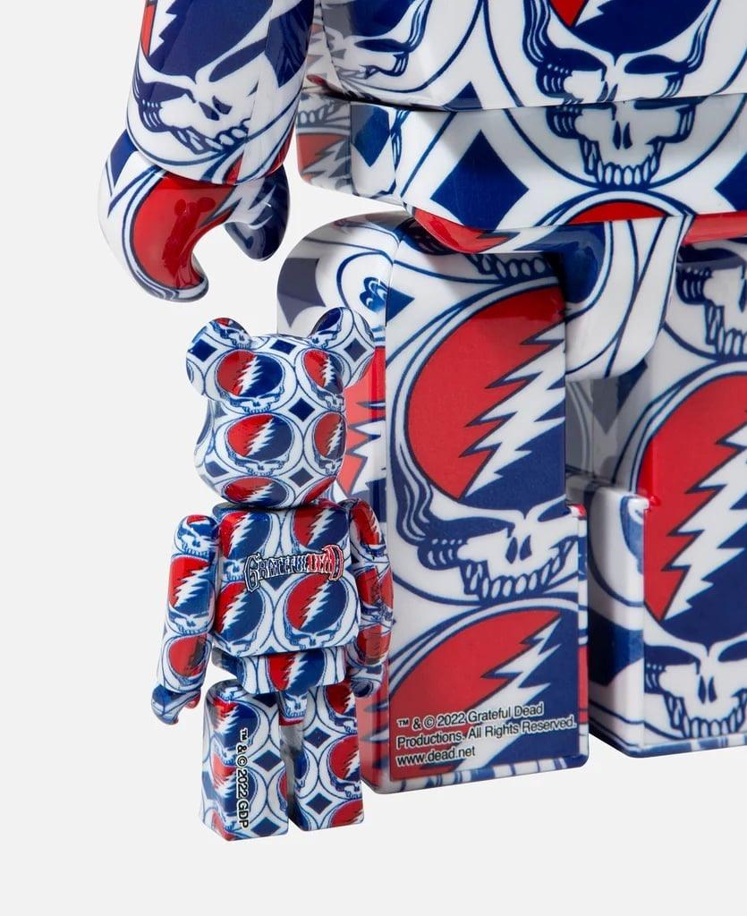 400% & 100% bearbrick set - grateful dead (steal your F**e)