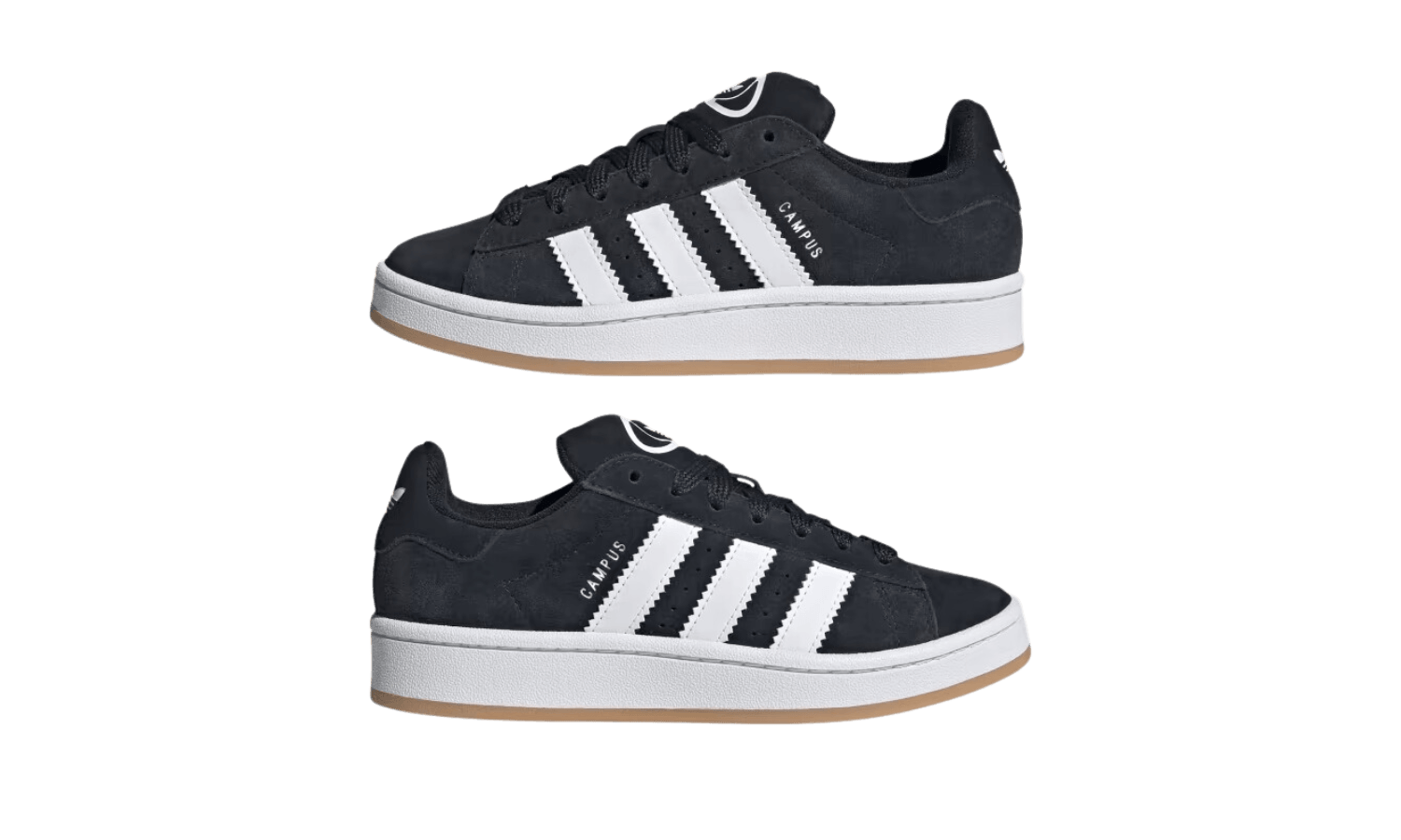 Ad*s campus 00s black white gum (gs)