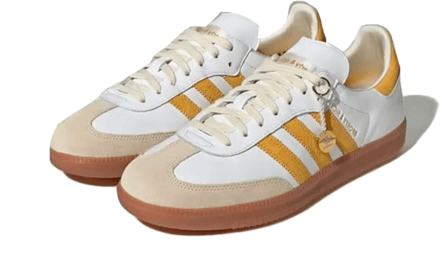 Ad*s samba sporty & rich white bold gold
