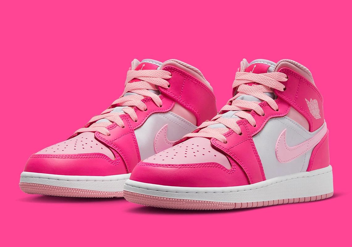 Jordan 1 Mid Fierce Pink (GS)