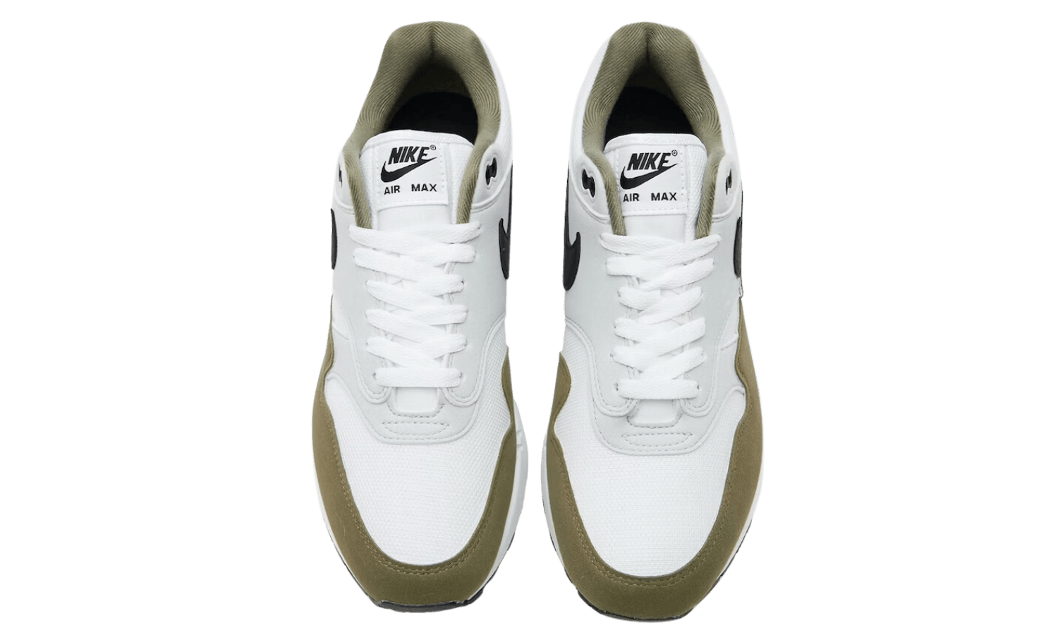 Nike Air Max 1 White Black Medium Olive